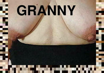 isot-tissit, isoäiti, amatööri, kypsä, isoäiti-granny, kotitekoinen, latino, koosteet, rinnat