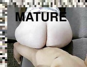 pakaļa, tūpļa, nobrieduša, māte, māte-mom, bbw