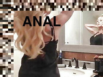 onani, sprøjte, anal, fingering, amerikansk, personlig, smæk