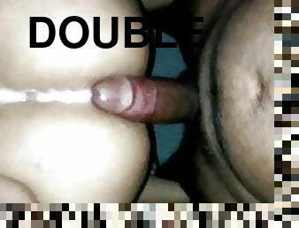 Double Creampie with Hubby