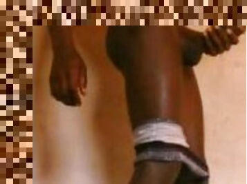 AFRICAN TOP BOY STRIPPING NAKED AND WANKING