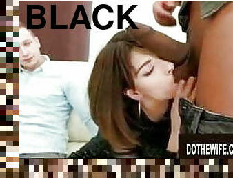 femme, interracial, ejaculation-interne, black, fille, britannique, belle, cocu, blanc, talons-hauts