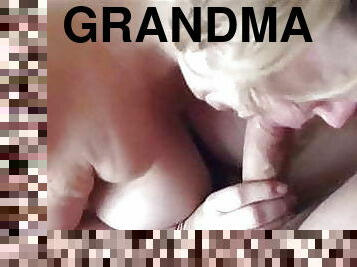 grand-mère, amateur, mature, fellation, maison, maman, ejaculation