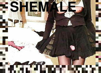 store-pupper, onani, strømpebukse, shemale, eldre, cumshot, strømper-stockings, ung-18, cum, kåt