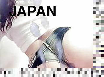 asiático, traseiros, magro, amador, gay, japonesa, praia, ejaculação, bukkake, provocando