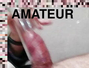 masturbation, amateur, énorme-bite, gay, branlette