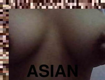 asiatique, gros-nichons, masturbation, horny, pute, seins, philippine