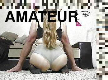 rumpe, doggy, strømpebukse, pussy, amatør, blowjob, cumshot, tenåring, hjemmelaget, knulling-fucking