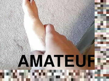 amateur, maison, pieds, fétiche, orteils