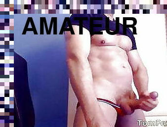 papa, masturbation, amateur, énorme-bite, gay, secousses, espagnol, pappounet, musclé, bite