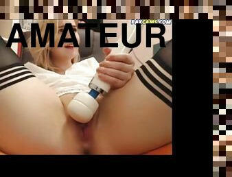 masturbation, orgasme, pisser, chatte-pussy, giclée, amateur, ados, chienne, blonde, solo