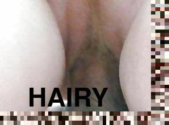 Hairy Red Pussy on a big cock 2