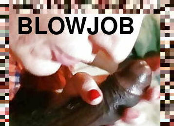 blowjob, interracial, milf, hjemmelaget, mann, amerikansk, hanrei, suging