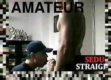 papa, amateur, fellation, ejaculation-sur-le-corps, gay, branlette, couple, pappounet, musclé, sucer