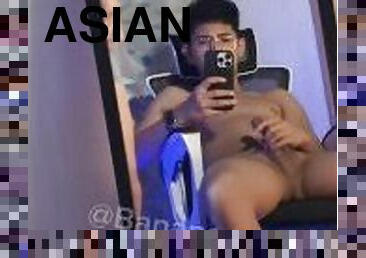 asiatisk, masturbation, amatör, avsugning, gigantisk-kuk, gay, hemmagjord, juckande, sprut, filipinsk