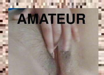 clitoris, masturbaatio, pillu-pussy, amatööri, sormettaminen, mälli, kiimainen, täydellinen, märkä