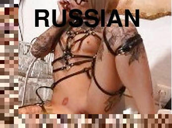 russisk, amatør, bdsm, lille, solo, elskerinde, dominans, femidom