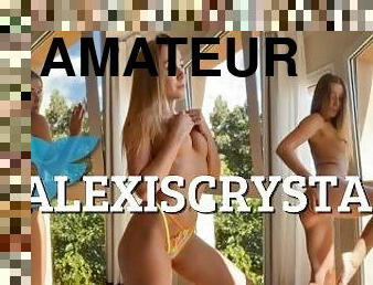 Alexis Crystal striptease for you for Women's Day