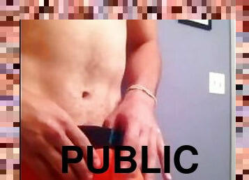 poilue, énorme, masturbation, public, gay, européenne, euro, massive, solo, bite