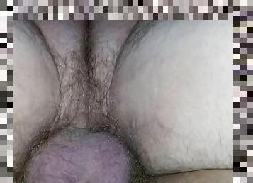 doggy-style, gravid, fitta-pussy, fru, amatör, creampie, sperma