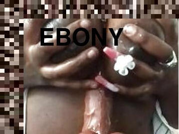 Ebony sloppy top up close