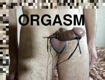 orgazem, rusinja, prihajanje, velik-penis, igrača, drkanje, bdsm, prihaja, sperma, solo