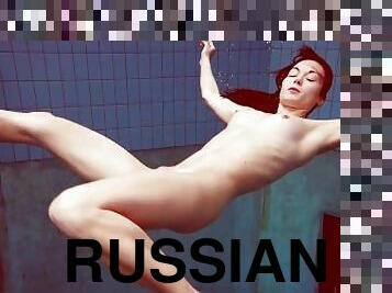 russo, babes, adolescente, europeia, euro, piscina, apertado, fetiche, morena, por-baixo-de-água