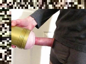 Dirty Talking Male  Babygirl Takes Daddies Cock & Cumshot - Fleshlight Fuck - Orgasm Motivation