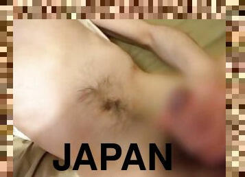 asiático, masturbação, amador, japonesa, gozando, hentai, esperma, pénis