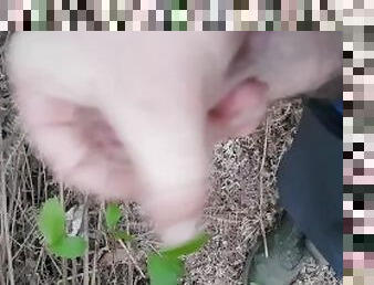 masturbation, en-plein-air, public, amateur, ejaculation-sur-le-corps, gay, branlette, solo, néerlandais, forêt