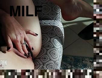 orgasme, chatte-pussy, milf, doigtage, pieds, parfait, fétiche, humide, talons-hauts, jambes