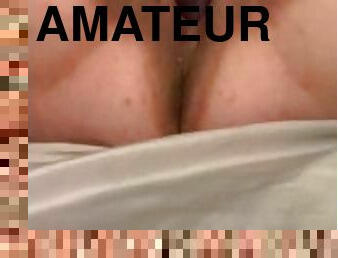 cul, masturbation, orgasme, amateur, ados, jouet, joufflue, gode, solo