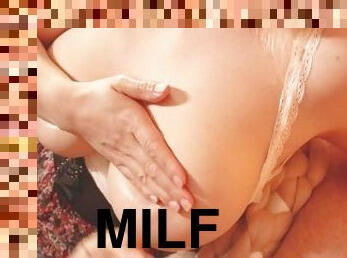 gros-nichons, masturbation, amateur, ejaculation-sur-le-corps, milf, maman, point-de-vue, mari, ejaculation, horny