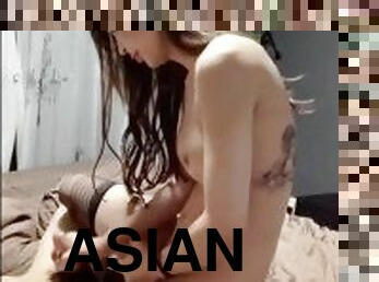 asiatisk, onani, anal, pikslikkeri, teenager, hardcore, ladyboy, knepning-fucking, kær, pæn