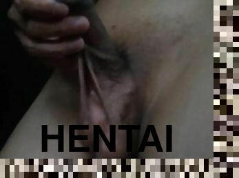 asyano, dyakol-masturbation, baguhan, malaking-titi, hapon, dyakol, hentai, solo, titi