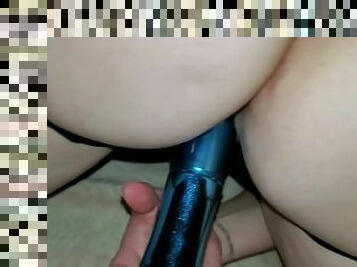 Quick Ass Fuck while I'm playing with myself - I just wanted the dildo but he had to fuck me too