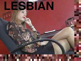 secretária-secretary, lésbicas, pés