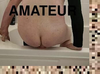 baignade, masturbation, amateur, anal, gay, joufflue, doigtage, gode, douche, solo