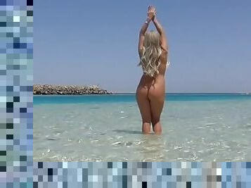 nudisti, pubblici, russe, mogli, amatoriali, ragazze-giovani, spiaggia, bionde, perfette, solitari