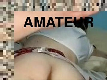 fru, amatör, anal, blond, petit, smisk