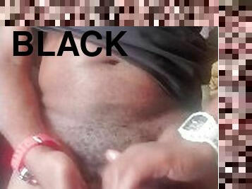 énorme, amateur, ejaculation-sur-le-corps, black, ejaculation, solo