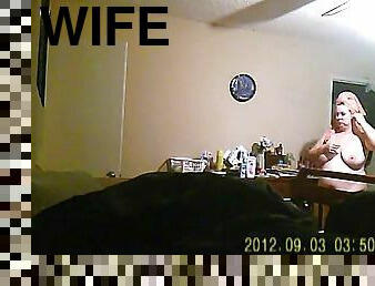 friends wife caught in room changing