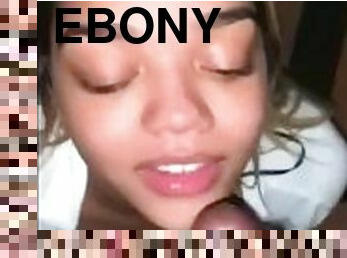 Lightskin Ebony Gets Throated