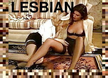 lesbienne, pornstar, vintage, classique, rétro