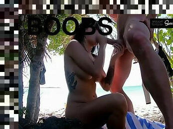 Kissa Sins Reveals Her New Boobs In The Bahamas