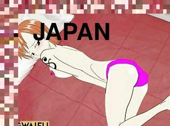 masturbacija, japanci, čizme, animacija, hentai