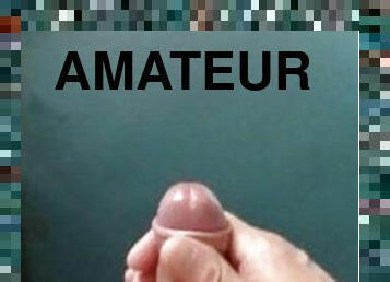 énorme, masturbation, amateur, ejaculation-sur-le-corps, branlette, point-de-vue, ejaculation, massive, solo