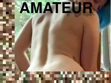 chatte-pussy, amateur, fétiche, solo, fumer, rasé, tatouage, petits-seins