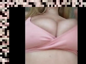 tetas-grandes, gafas, masturbación, orgasmo, amateur, masaje, rubia, natural, tetas, fetichista