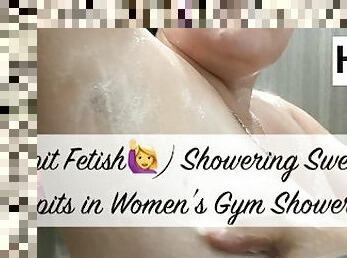 bañando, tetas-grandes, amateur, fetichista, ducha, afeitada, gimnasio